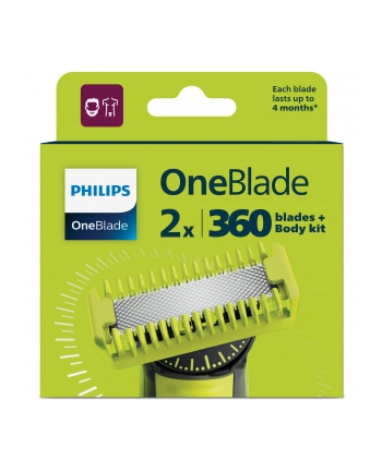 philips Akcesoria do OneBlade 360 2 sztuki QP624/50