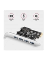 axagon PC(wersja europejska)-430RS Kontroler PCIe 4x port USB 3.2 GEN 1, UASP, chipset  Renesas, 15-pin SATA zasilacz - nr 40