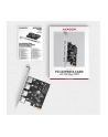 axagon PC(wersja europejska)-430RS Kontroler PCIe 4x port USB 3.2 GEN 1, UASP, chipset  Renesas, 15-pin SATA zasilacz - nr 43
