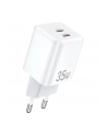 awei Ładowarka sieciowa GaN 35W 2xUSB-C PD65-(wersja europejska) Biała - nr 1