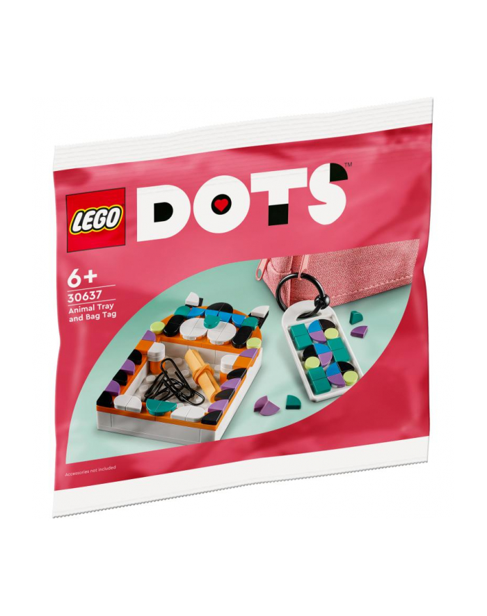 LEGO DOTS 30637 Tacka w kształcie zwierzaka i zawieszka na torbę główny