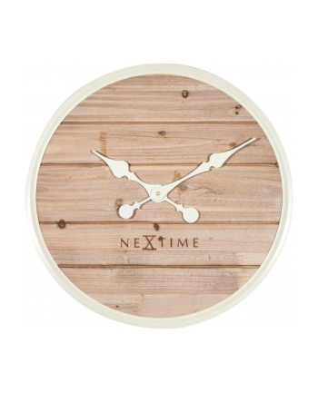 Nextime Zegar Plank 50 Cm Naturalny 3134Wi