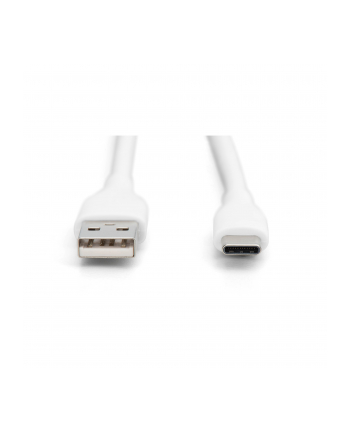 digitus Kabel zasilający silikonowy USB-A - USB-C, USB 2.0 60W, 0,5m Biały