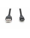 digitus Kabel zasilający silikonowy USB-A - USB-C, USB 2.0 60W, 1m Czarny - nr 2