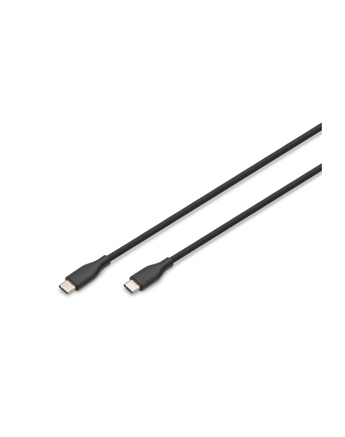 digitus Kabel zasilający silikonowy USB-C - USB-C, USB 2.0 60W, 0,5m Czarny główny