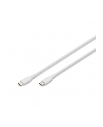 digitus Kabel zasilający silikonowy USB-C - USB-C, USB 2.0 60W, 0,5m Biały