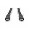 digitus Kabel połączeniowy silikonowy USB-C - USB-C, USB 3.2 Gen2 10G 4K 100W, 0,5m Czarny - nr 2