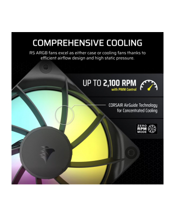 corsair Wentylator RS120 ARGB 120mm Fan Triple Pack