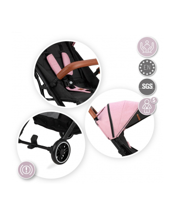 momi Wózek spacerowy ESTELLE różowy