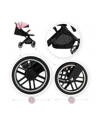 momi Wózek spacerowy ESTELLE różowy