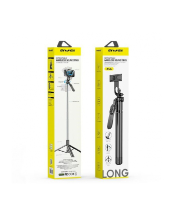 awei Uchwyt Selfie stick X56 aluminiowy uniwerslany tripod Bluetooth