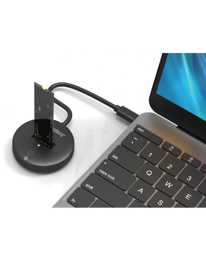 Sandberg Stacja dokująca USB 3.2 Dock dla M.2+NVMe SSD czarna (13647) główny