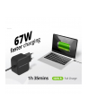 Conceptronic Ładowarka OZUL04BE 67W GaN USB-PD, wbudowany kabel USB-C - nr 18