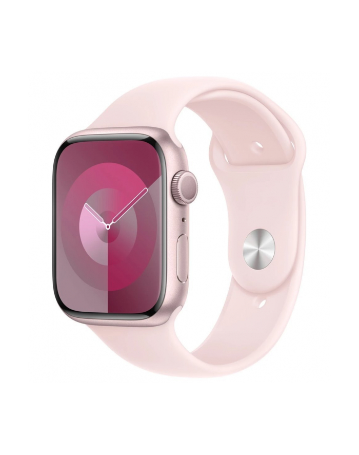 Apple Watch Series 9 Gps 45 Mm Różowa Aluminiowa Koperta Z Jasnoróżowym Paskiem Sportowym - M/L główny