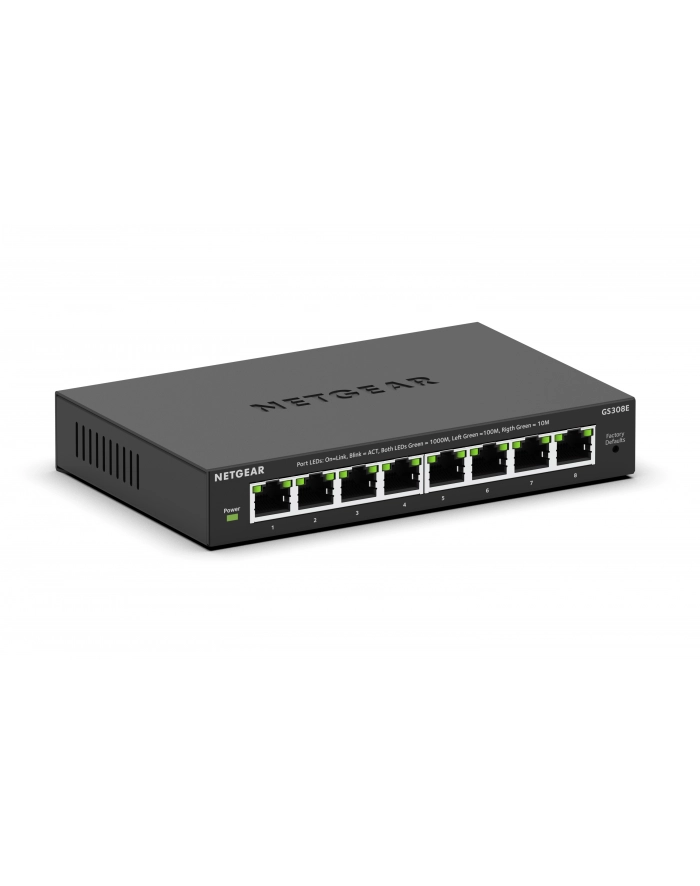 Przełącznik NETGEAR 8x GE GS308E-400(wersja europejska)S Unmanaged Plus główny