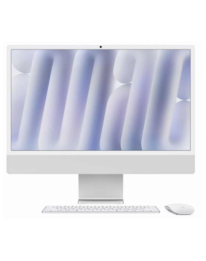 apple iMac 24 cale: M4 10/10, 24GB, 512GB SSD - Srebrny główny