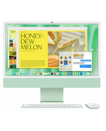 apple iMac 24 cale: M4 10/10, 24GB, 512GB SSD - Zielony