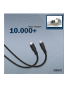 digitus Kabel połączeniowy silikonowy USB-C - USB-C, USB 4 Gen2 20G 8K 240W, 2m Czarny - nr 21