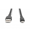 digitus Kabel zasilający silikonowy USB-A - Lightning, USB 2.0 12W, certyfikat MFI, 0,5m Czarny - nr 8