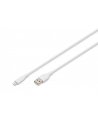 digitus Kabel zasilający silikonowy USB-A - Lightning, USB 2.0 12W, certyfikat MFI, 0,5m Biały - nr 7