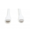 digitus Kabel zasilający silikonowy USB-C - Lightning, USB 2.0 60W, certyfikat MFI, 0,5m Biały - nr 8