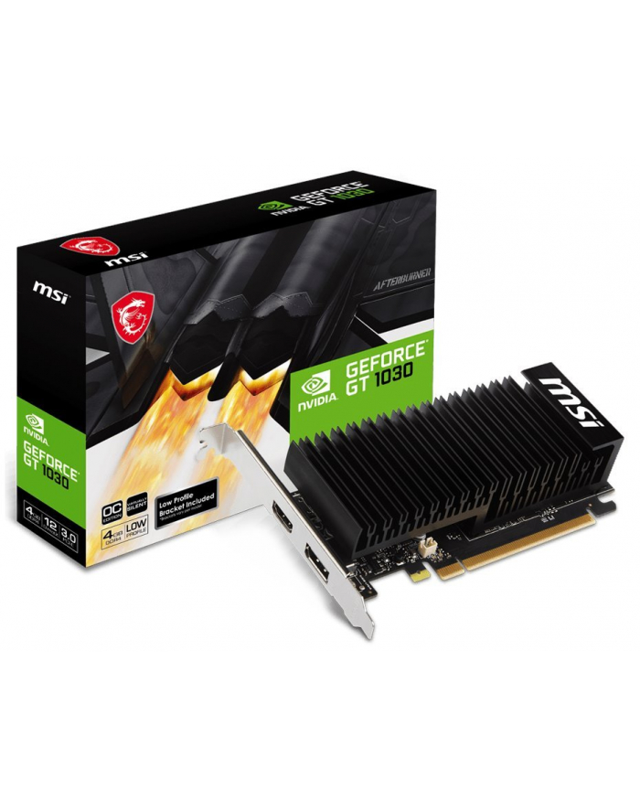 msi Karta graficzna GeForce GT 1030 4GHD4 LP OC 4GD DR4 64BIT DP/HDMI główny