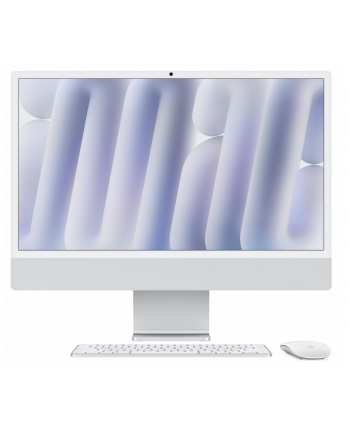 apple iMac 24 cale: M4 10/10, 16GB, 256GB SSD - Srebrny Nano