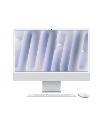 apple iMac 24 cale: M4 10/10, 16GB, 256GB SSD - Srebrny