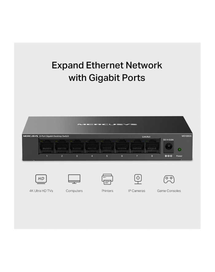 Switch Mercusys MS108GS główny