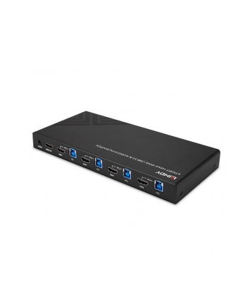 Lindy Przełącznik KVM Switch HDMI 4K60,USB3.0 & Audio 4Port (39313)