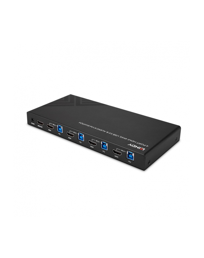 Lindy Przełącznik KVM Switch HDMI 4K60,USB3.0 & Audio 4Port (39313) główny