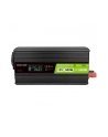 Przetwornica napięcia Green Cell PowerInverter LCD 12V 500W/1000W z wyświetlaczem - czysty sinus - nr 17