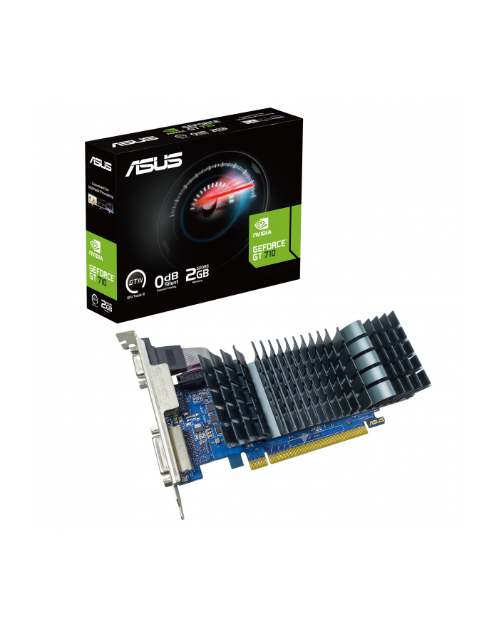 Karta VGA Asus GT710-SL-2GD5-BRK-EVO 2GB DDR5 64bit VGA+DVI+HDMI PCIe 2.0 główny