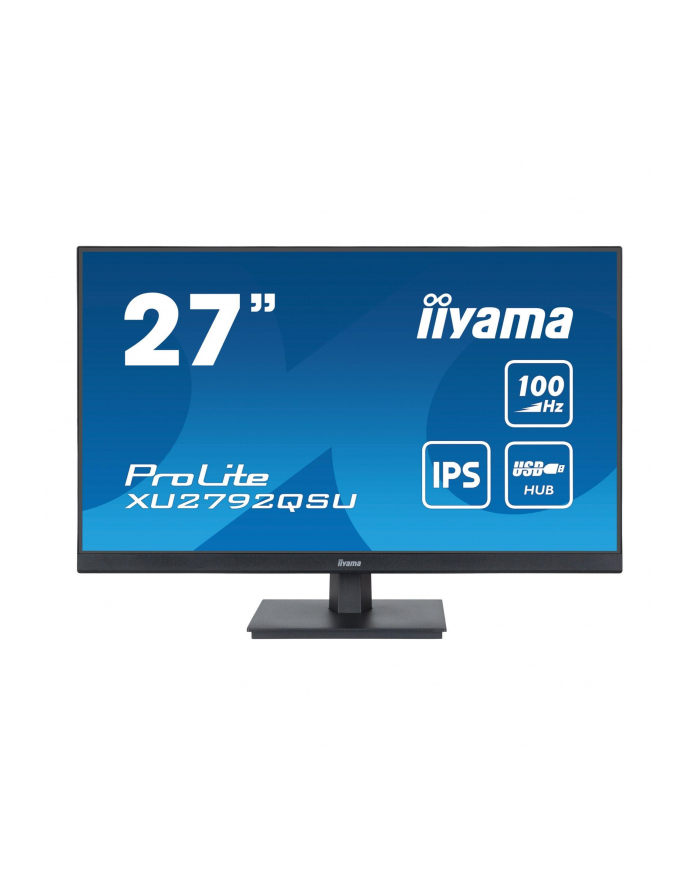 IIYAMA XU2792QSU-B6 27inch ETE IPS-panel 2560x1440 100Hz FreeSync 250cd/m2 0.4ms MPRT HDMI DP USB-HUB Speakers (P) główny