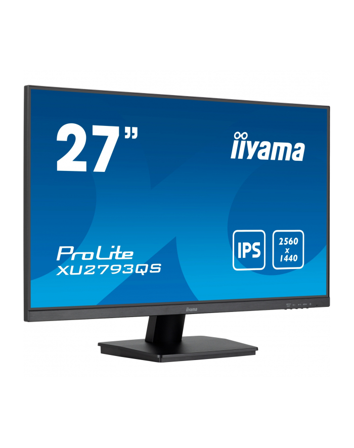 IIYAMA XU2793QS-B6 27inch IPS QHD 100Hz FreeSync 250cd/m2 1ms HDMI DP Speakers (P) główny