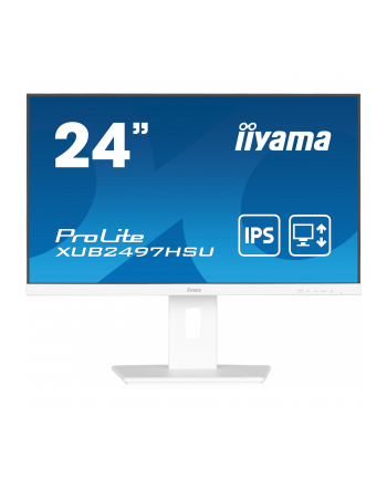 IIYAMA XUB2497HSU-W2 24inch IPS FHD 100Hz Adaptive Sync 300cd/m2 1ms HDMI DP 2xUSB 2.0 Speakers 15cm Height Adj. Stand White (P) nr 2