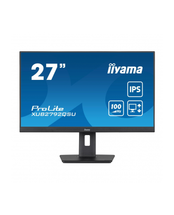 IIYAMA XUB2792QSU-B6 27inch ETE IPS-panel 2560x1440 100Hz 250cd/m2 0.4ms MPRT FreeSync stand Pivot HDMI 15cm height adj. (P)