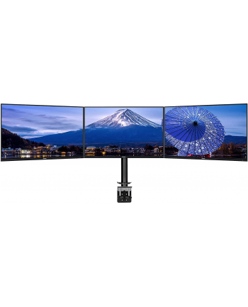 IIYAMA DS1003C-B1 Flexible Desk Mount for Triple Monitor Mount with Clamp or grommet Screen size 10-27inch (P)