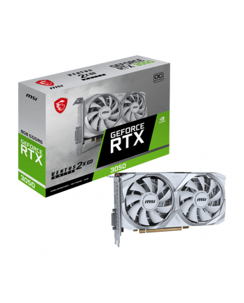 MSI GeForce RTX 3050 VENTUS 2X XS WHITE 8GB OC - 8GB GDDR6 3xDP 1xHDMI