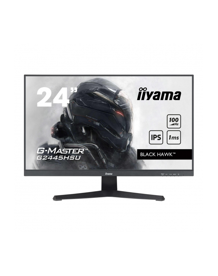 IIYAMA G2445HSU-B2 G-Master Black Hawk 24inch IPS FHD 100Hz FreeSync 300cd/m2 1ms HDMI DP 2xUSB Speakers Black Tuner (P) główny