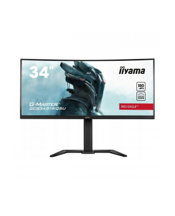 IIYAMA GCB3481WQSU-B1 G-Master Red Eagle 34inch UW VA Curved 1500R UWQHD 180Hz 500cd/m2 0.3ms 2xHDMI 2xDP 4xUSB 3.2 Speakers (P)