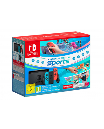 Nintendo Switch Neon + Switch Sports + 12M NSO 7'' | 64GB + microSD | 2x USB | 1x HDMI