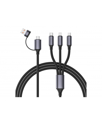 GEMBIRD silikonowy kabel USB do ładowania 4w1 1.5m