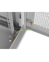 Szafa instalacyjna Lanberg rack wisząca 19'' 6U 600x450 drzwi perforowane szara (flat pack) - nr 11