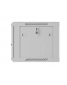 Szafa instalacyjna Lanberg rack wisząca 19'' 6U 600x450 drzwi perforowane szara (flat pack) - nr 4