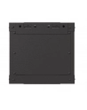 Szafa instacyjna Rack Lanberg Wisząca 10'' 4U 300x300 Drzwi Przeszkolone (flat pack) Czarna - nr 6