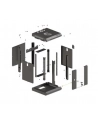 Szafa instacyjna Rack Lanberg Wisząca 10'' 4U 300x300 Drzwi Przeszkolone (flat pack) Czarna - nr 9