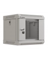 Szafa instacyjna Rack Lanberg Wisząca 10'' 4U 300x300 Drzwi Przeszkolone (flat pack) Szara - nr 1