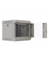 Szafa instacyjna Rack Lanberg Wisząca 10'' 4U 300x300 Drzwi Przeszkolone (flat pack) Szara - nr 7