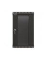 Szafa instalacyjna Rack Lanberg Wisząca 10'' 9U 300x300 Drzwi Przeszklone (flat pack) Czarna - nr 2